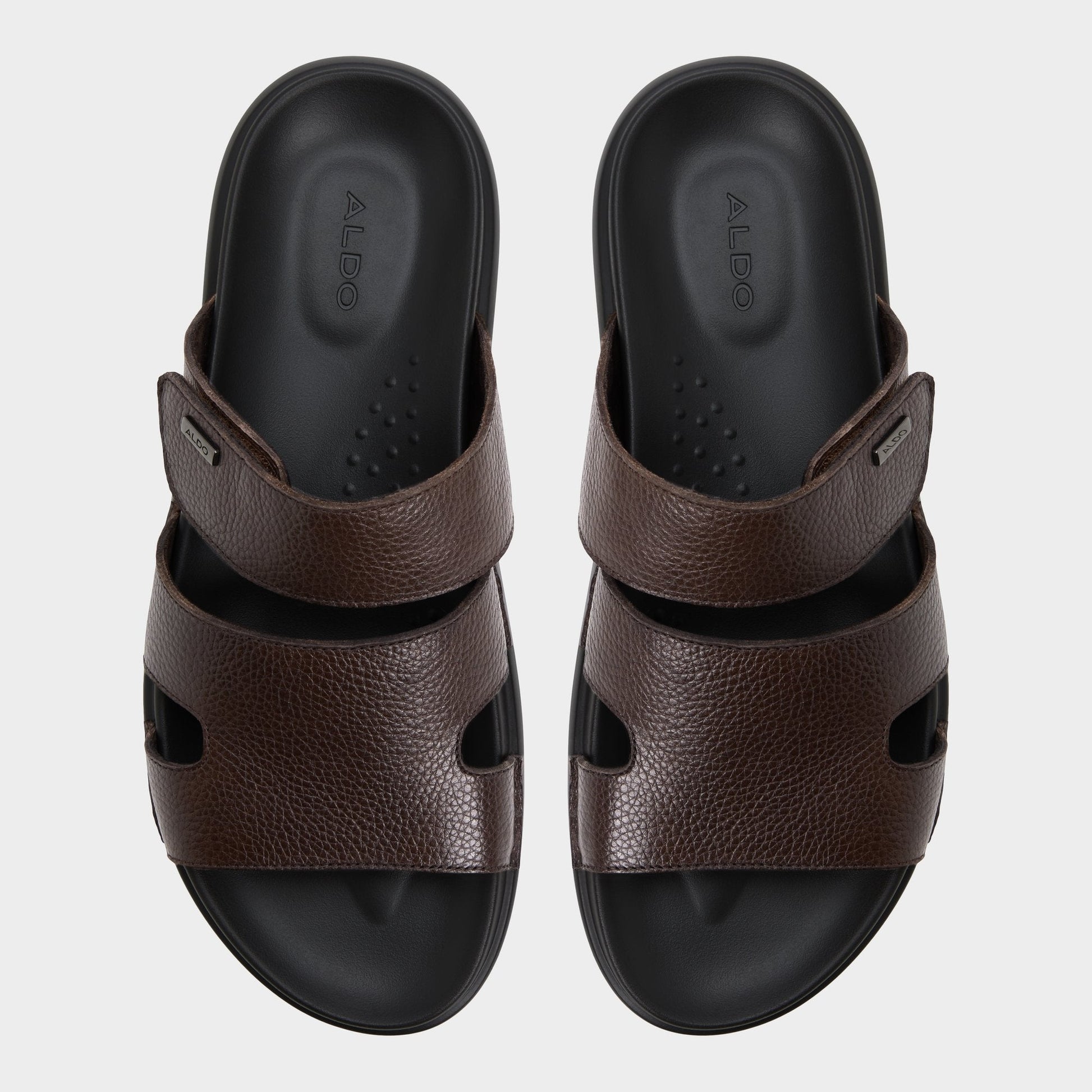 Windham Dark Brown Men's Sandals & Slides - Slide sandal Aldo Dark Brown