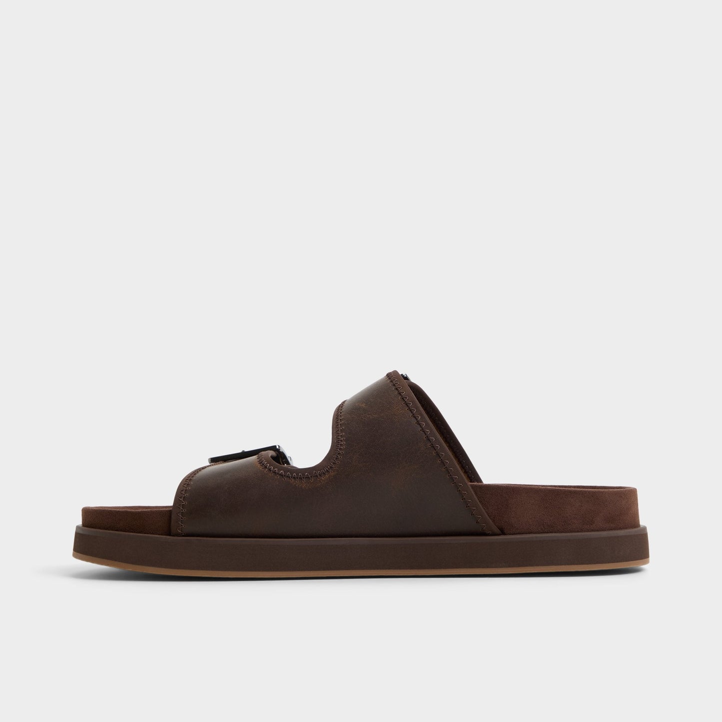 Sunnyside Dark Brown Men's Slides - Slide sandal Aldo Dark Brown