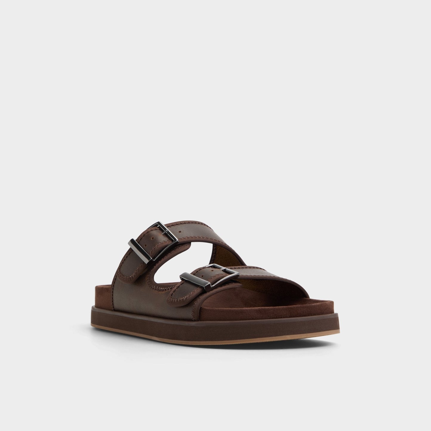 Sunnyside Dark Brown Men's Slides - Slide sandal Aldo Dark Brown