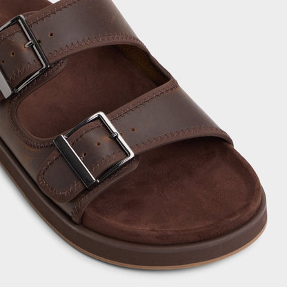 Sunnyside Dark Brown Men's Slides - Slide sandal Aldo Dark Brown