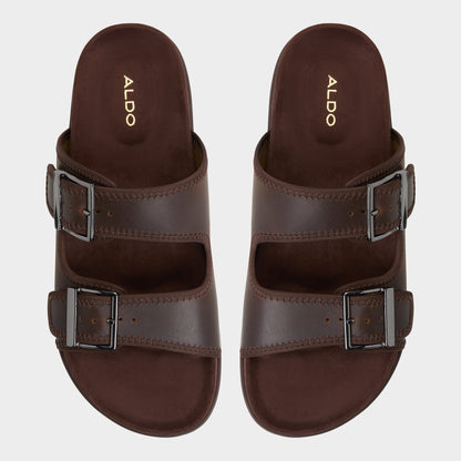 Sunnyside Dark Brown Men's Slides - Slide sandal Aldo Dark Brown