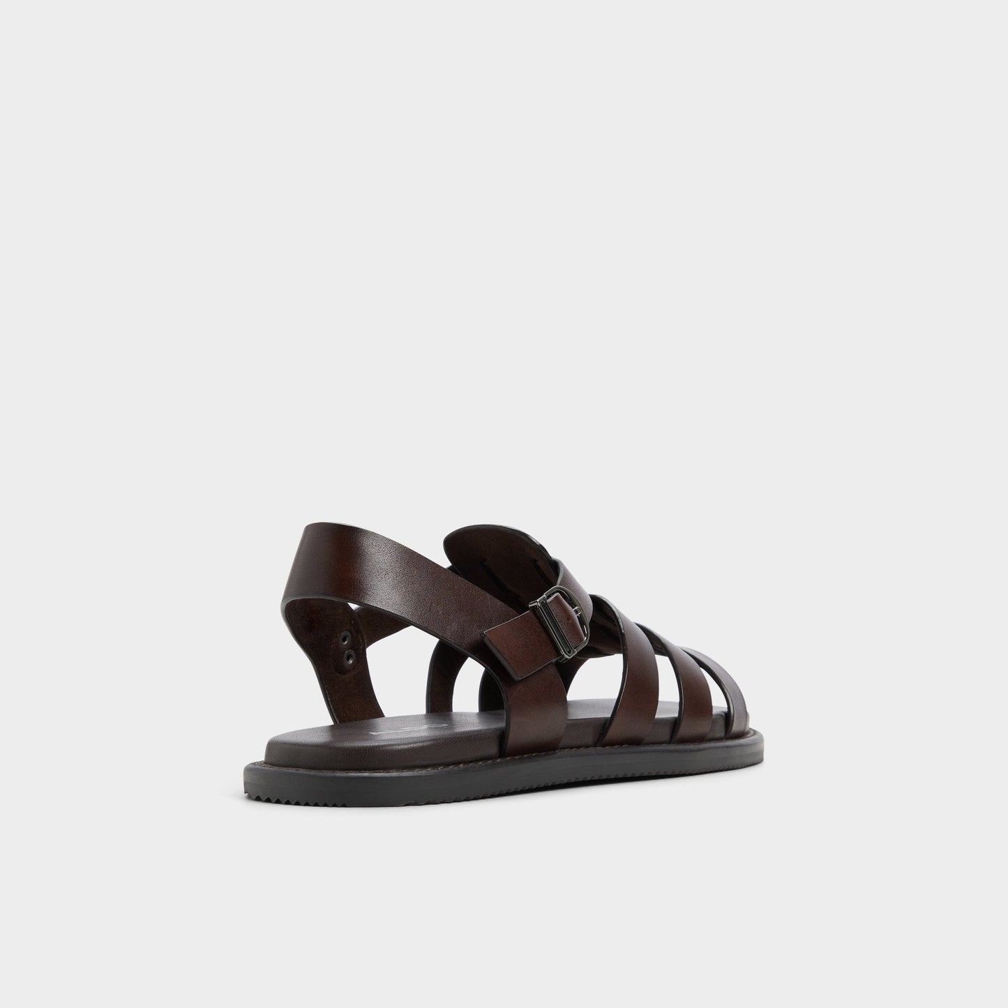 Warley Dark Brown Men's Sandals & Slides - Strappy flat sandal Aldo Dark Brown