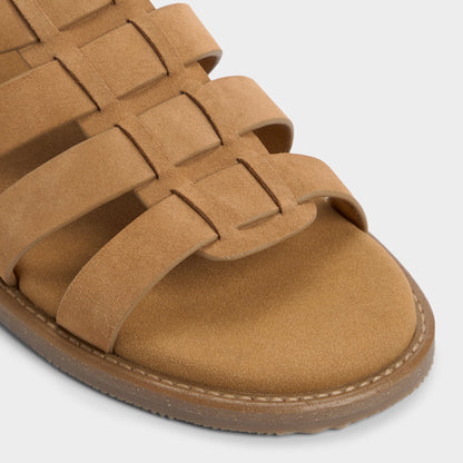 Warley Camel Men's Sandals & Slides - Strappy flat sandal Aldo Camel