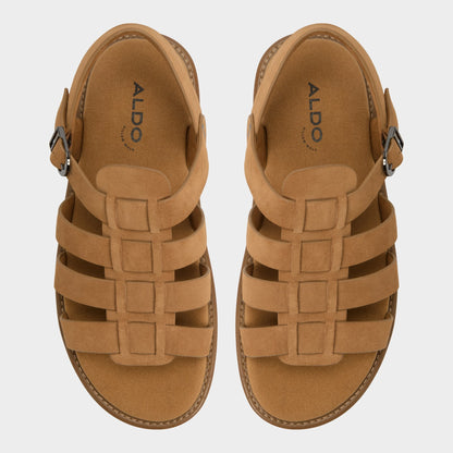 Warley Camel Men's Sandals & Slides - Strappy flat sandal Aldo Camel