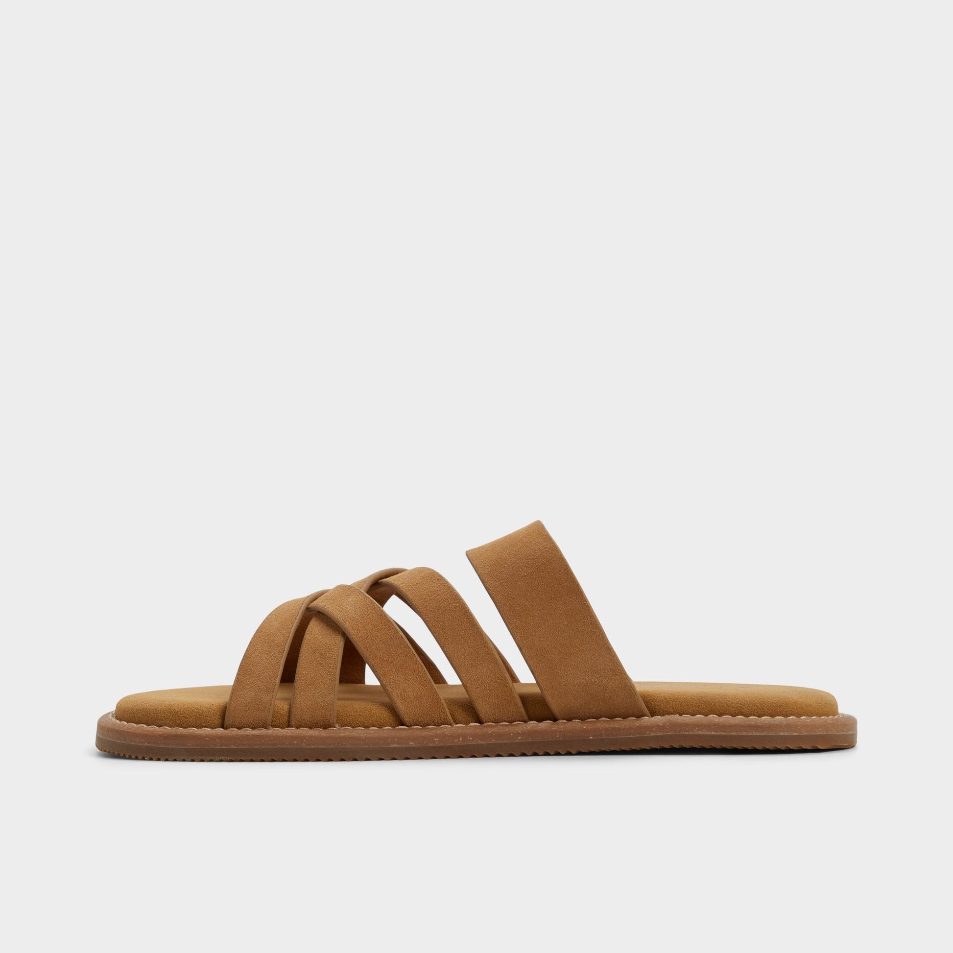 Haniff Camel Men's Sandals & Slides - Strappy flat sandal Aldo Camel