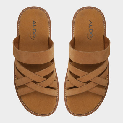 Haniff Camel Men's Sandals & Slides - Strappy flat sandal Aldo Camel