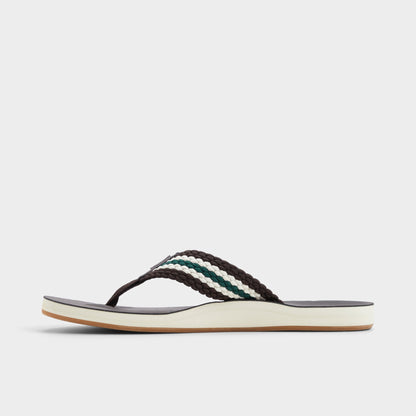 Adede Dark Brown Men's Flip flops - Flip flop Aldo Dark Brown