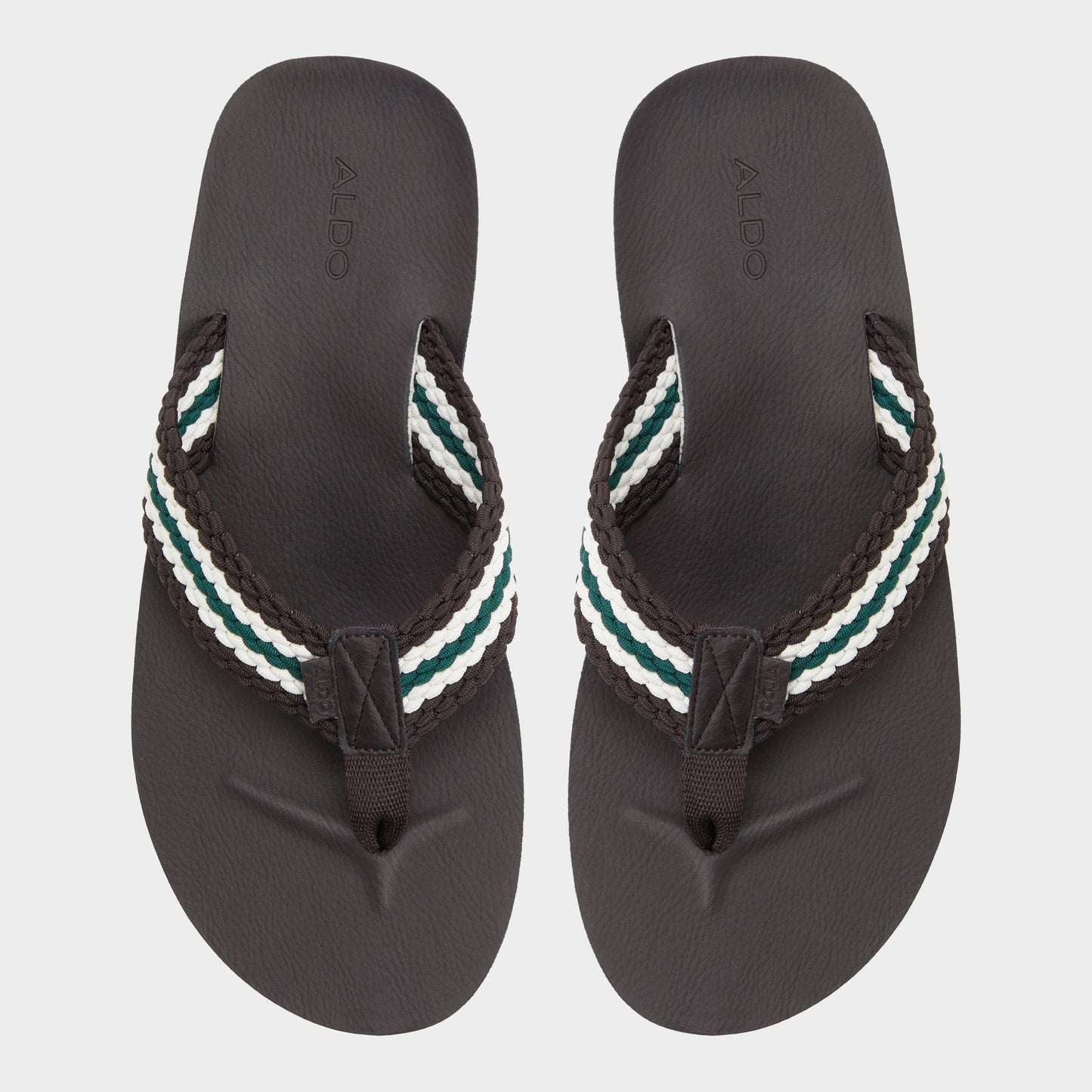 Adede Dark Brown Men's Flip flops - Flip flop Aldo Dark Brown