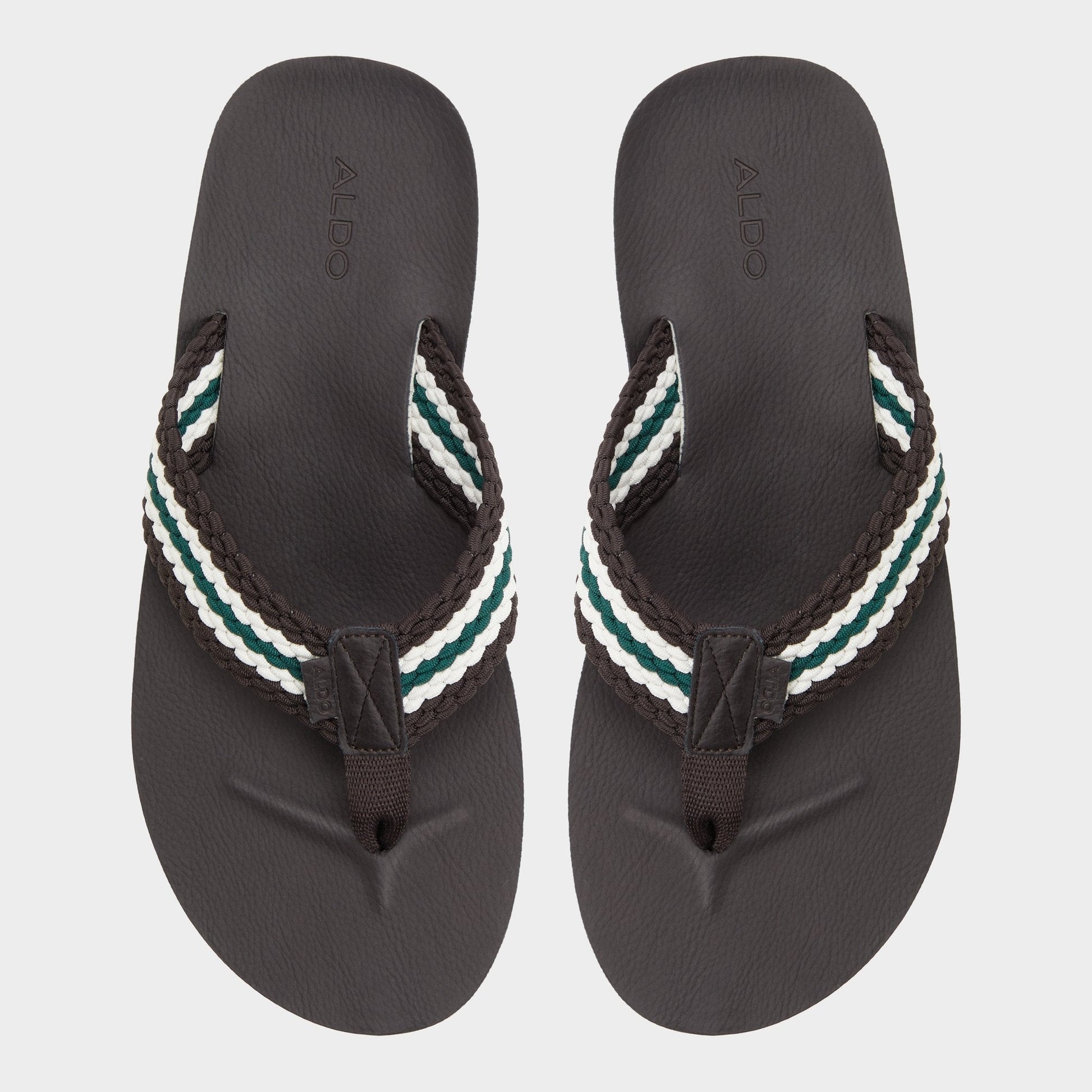 Adede Dark Brown Men's Flip flops - Flip flop Aldo Dark Brown