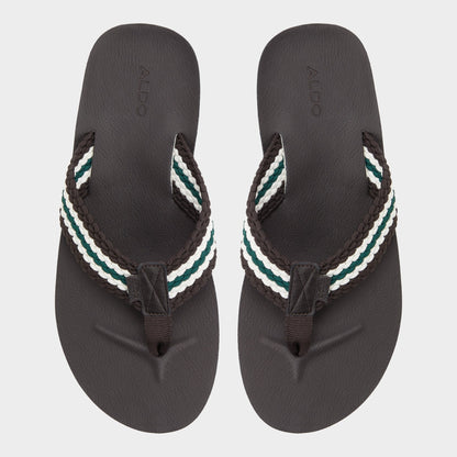 Adede Dark Brown Men's Flip flops - Flip flop Aldo Dark Brown