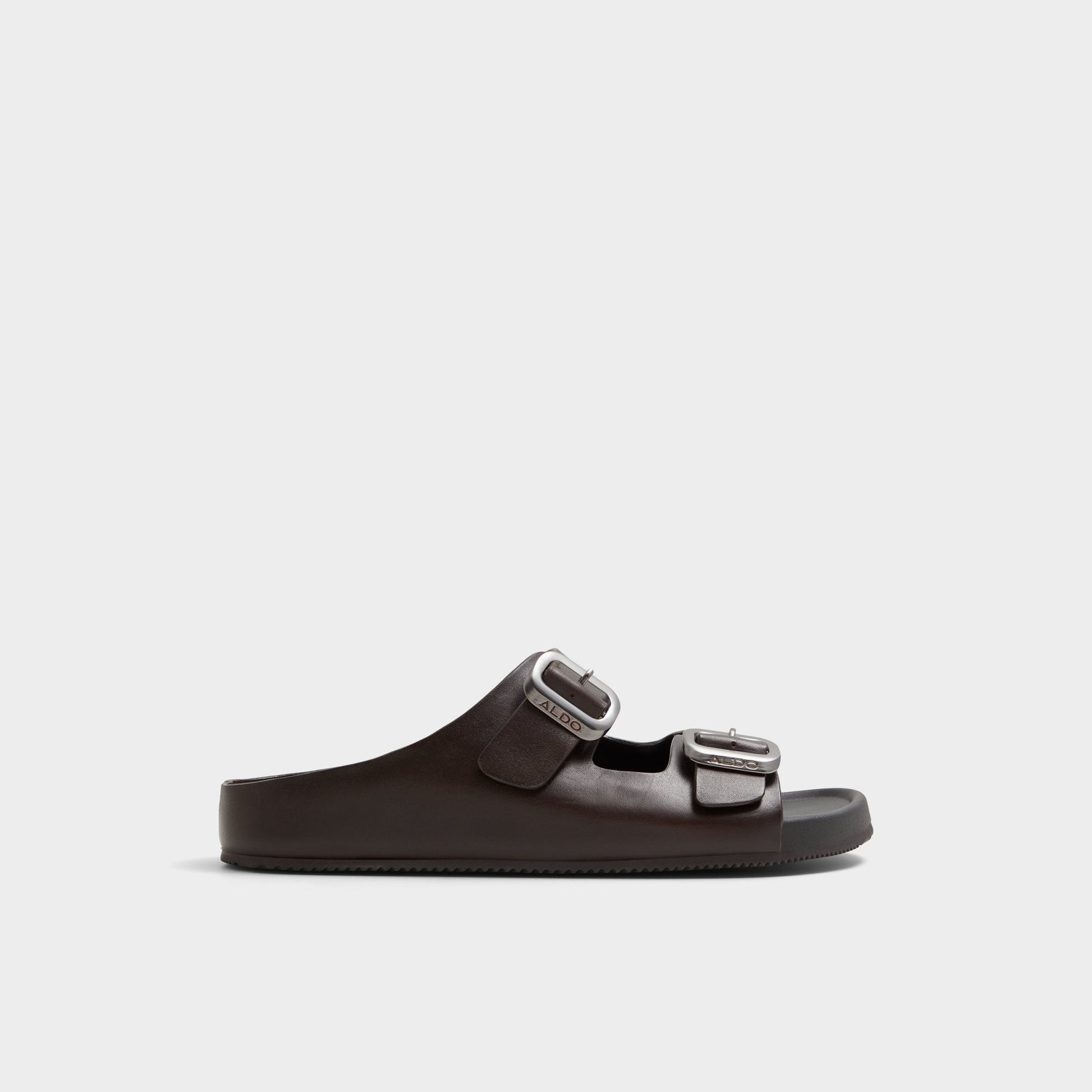 Kennebunk Dark Brown Men's Slides - Slide sandal Aldo Dark Brown