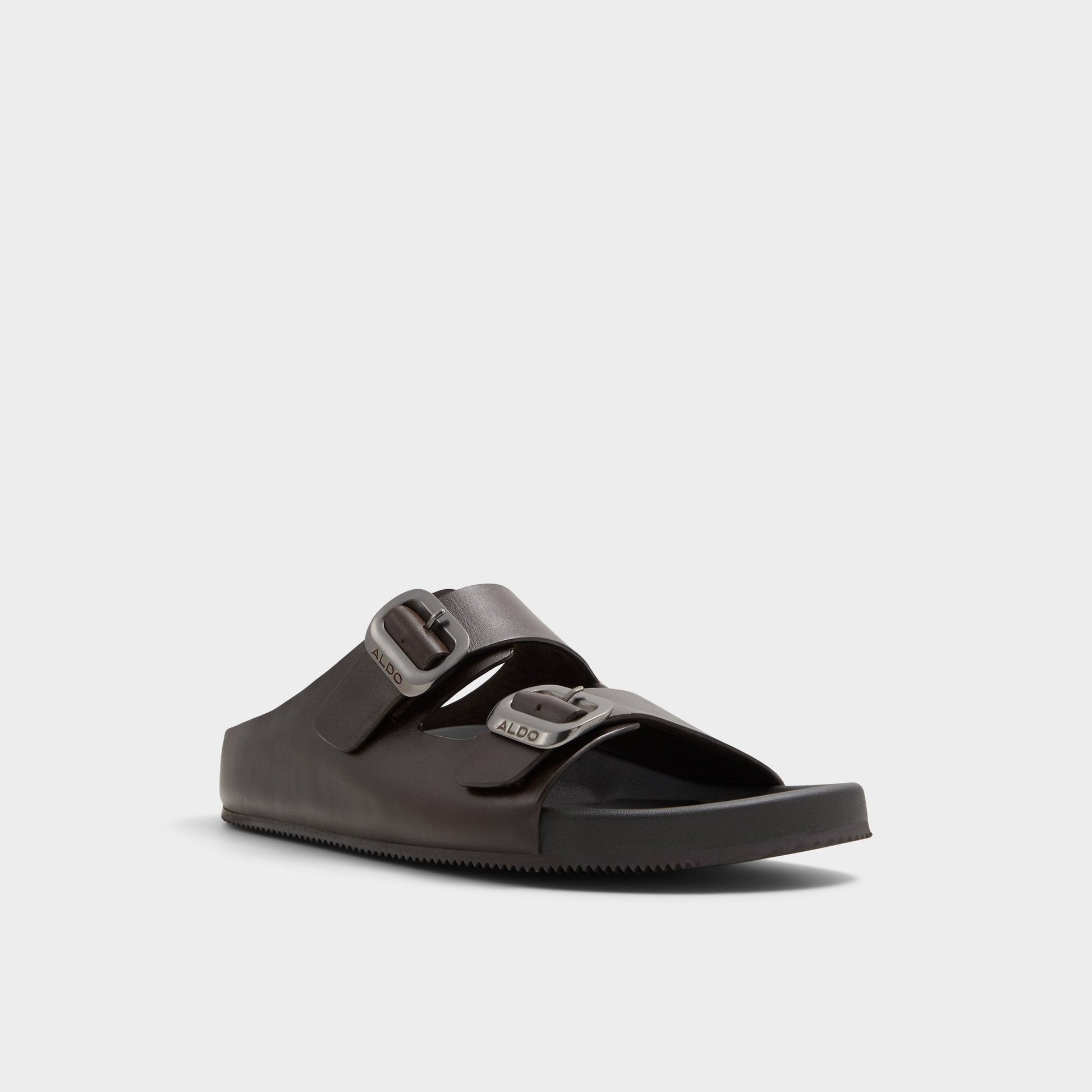 Kennebunk Dark Brown Men's Slides - Slide sandal Aldo Dark Brown