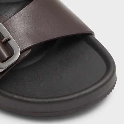 Kennebunk Dark Brown Men's Slides - Slide sandal Aldo Dark Brown