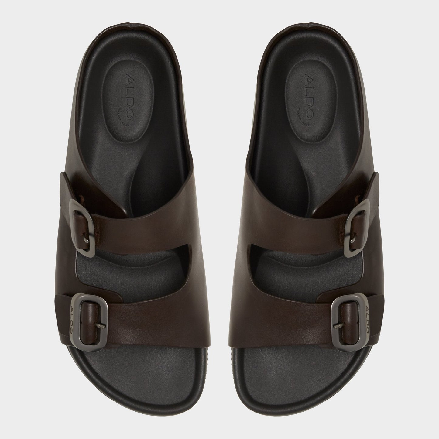 Kennebunk Dark Brown Men's Slides - Slide sandal Aldo Dark Brown