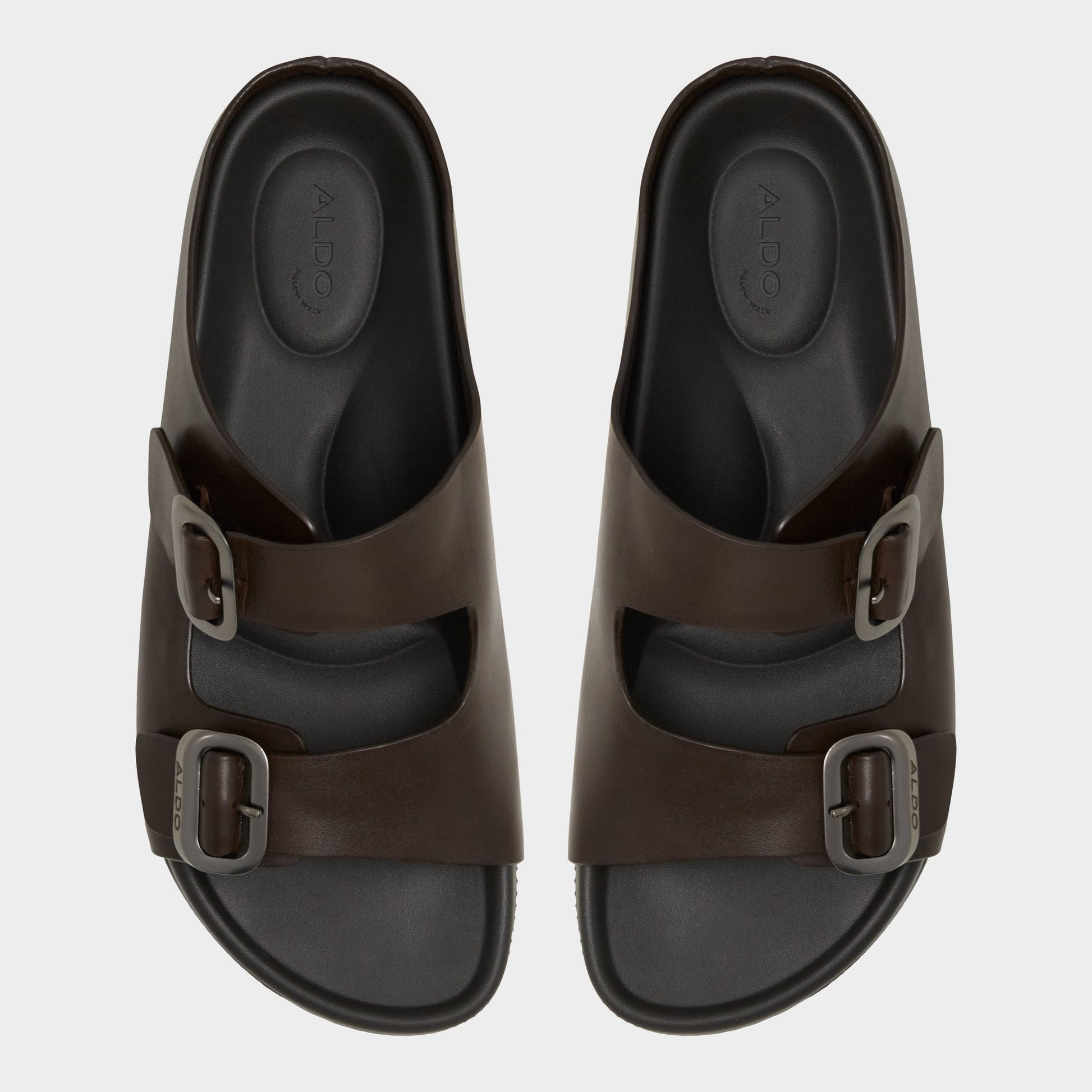 Kennebunk Dark Brown Men's Slides - Slide sandal Aldo Dark Brown
