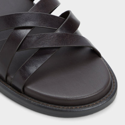 Haniff Brown Men's Sandals & Slides - Strappy flat sandal Aldo Brown