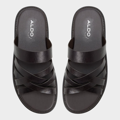 Haniff Brown Men's Sandals & Slides - Strappy flat sandal Aldo Brown
