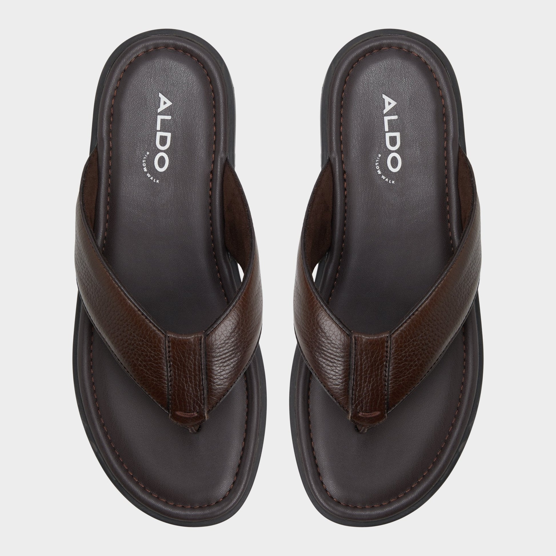 Tazzo Dark Brown Men's Flip flops - Flip flop Aldo Dark Brown