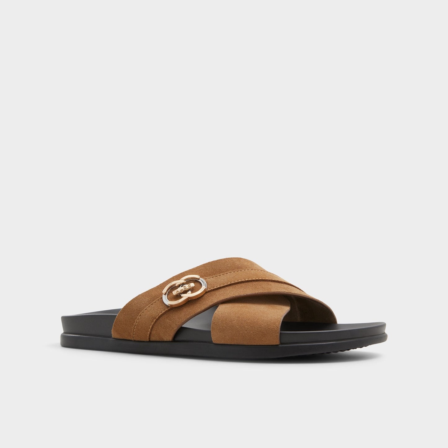 Delmar Open Brown Men's Slides - Slide sandal Aldo Open Brown
