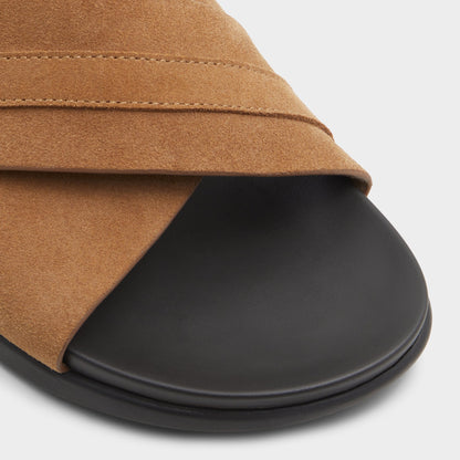 Delmar Open Brown Men's Slides - Slide sandal Aldo Open Brown