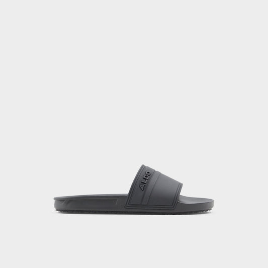 Dinmore Black Synthetic Rubber Men's Slides - Slide sandal Aldo Black