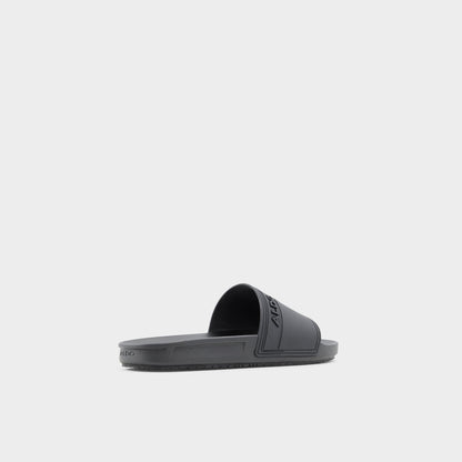 Dinmore Black Synthetic Rubber Men's Slides - Slide sandal Aldo Black