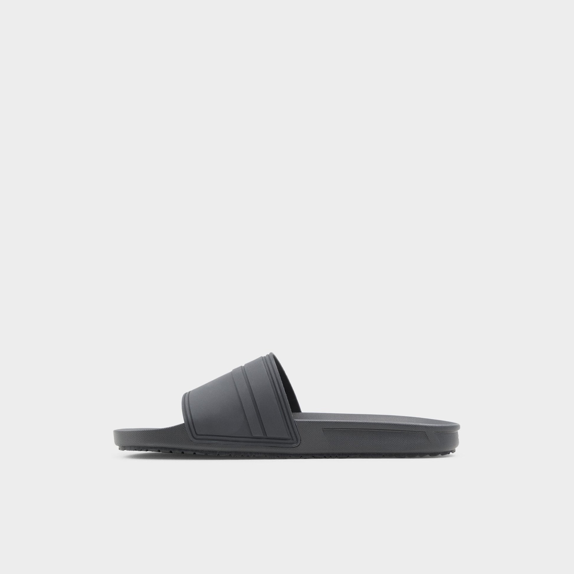 Dinmore Black Synthetic Rubber Men's Slides - Slide sandal Aldo Black