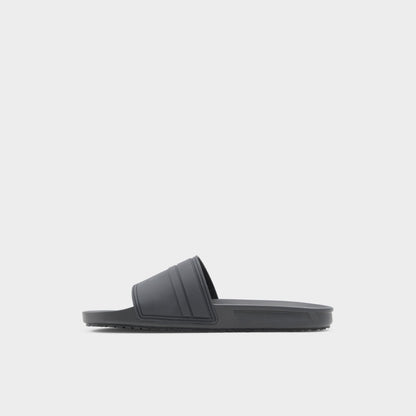 Dinmore Black Synthetic Rubber Men's Slides - Slide sandal Aldo Black
