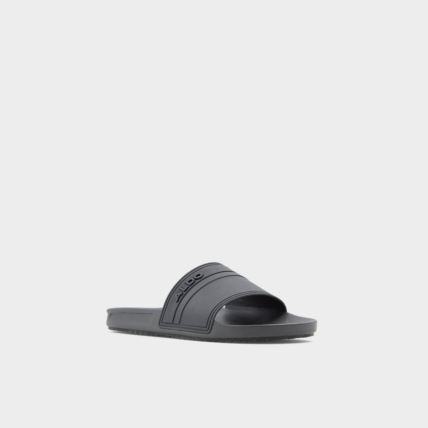 Dinmore Black Synthetic Rubber Men's Slides - Slide sandal Aldo Black