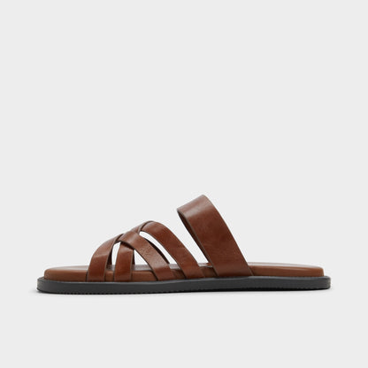 Haniff Cognac Men's Sandals & Slides - Strappy flat sandal Aldo Cognac
