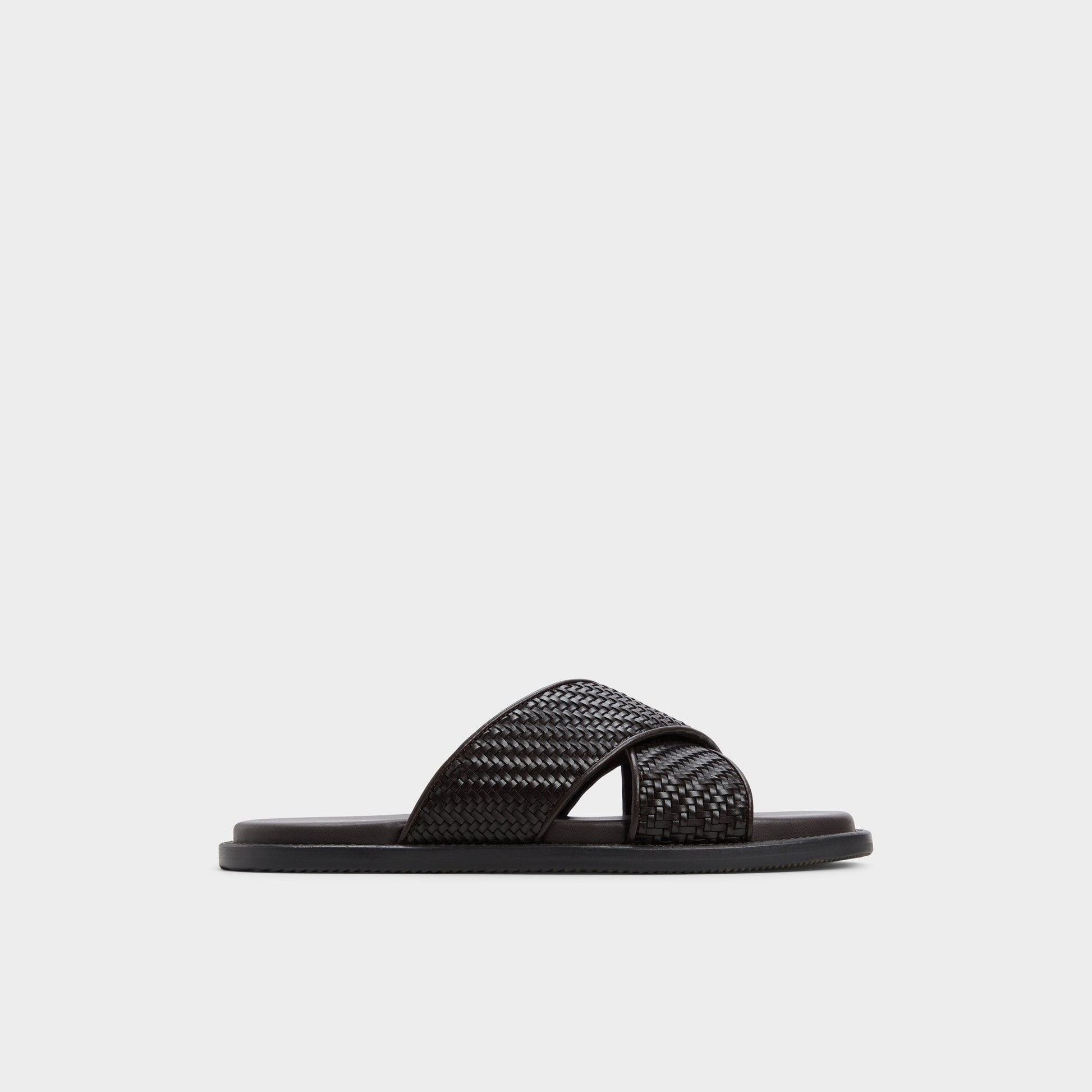 Tarik Dark Brown Men's Sandals & Slides - Slide sandal Aldo Dark Brown