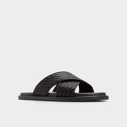 Tarik Dark Brown Men's Sandals & Slides - Slide sandal Aldo Dark Brown