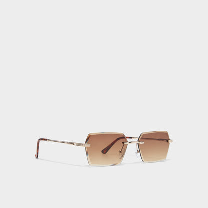 Kaaolle Gold Men's Rectangle - Rectangle sunglasses Aldo Gold
