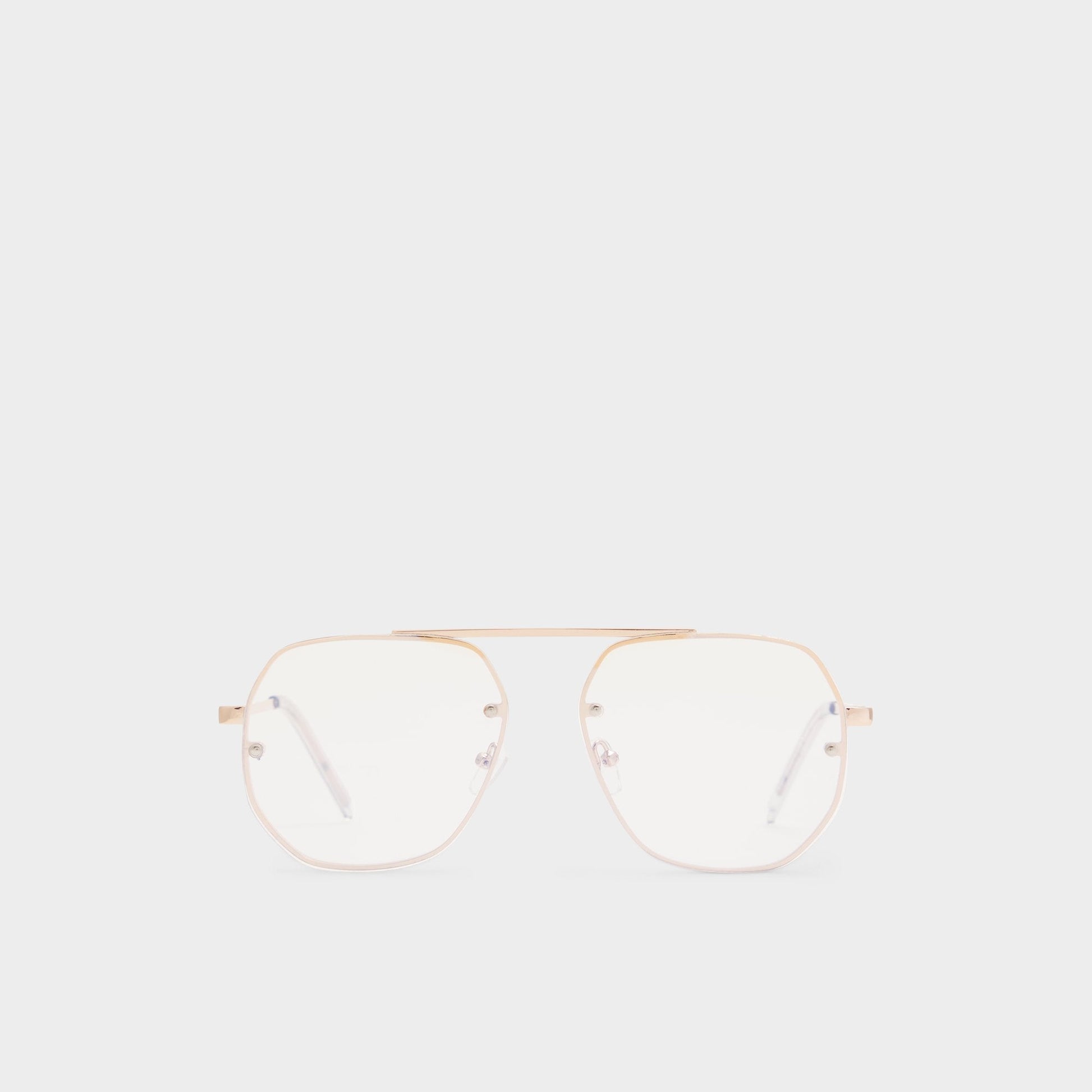 Diprion Gold Men's Aviator - Non-prescription reading glasses Aldo Gold