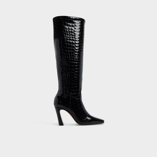 Vivienna in Black - Knee-high boot, Block heel Aldo Black