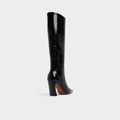 Vivienna in Black - Knee-high boot, Block heel Aldo Black