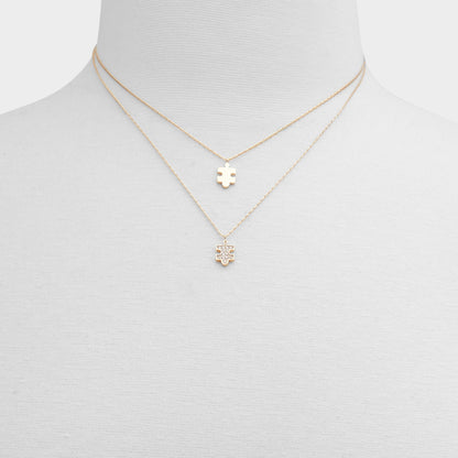 Besties Gold/Clear Multi Women's Necklaces - Gift set Aldo Gold/Clear Multi