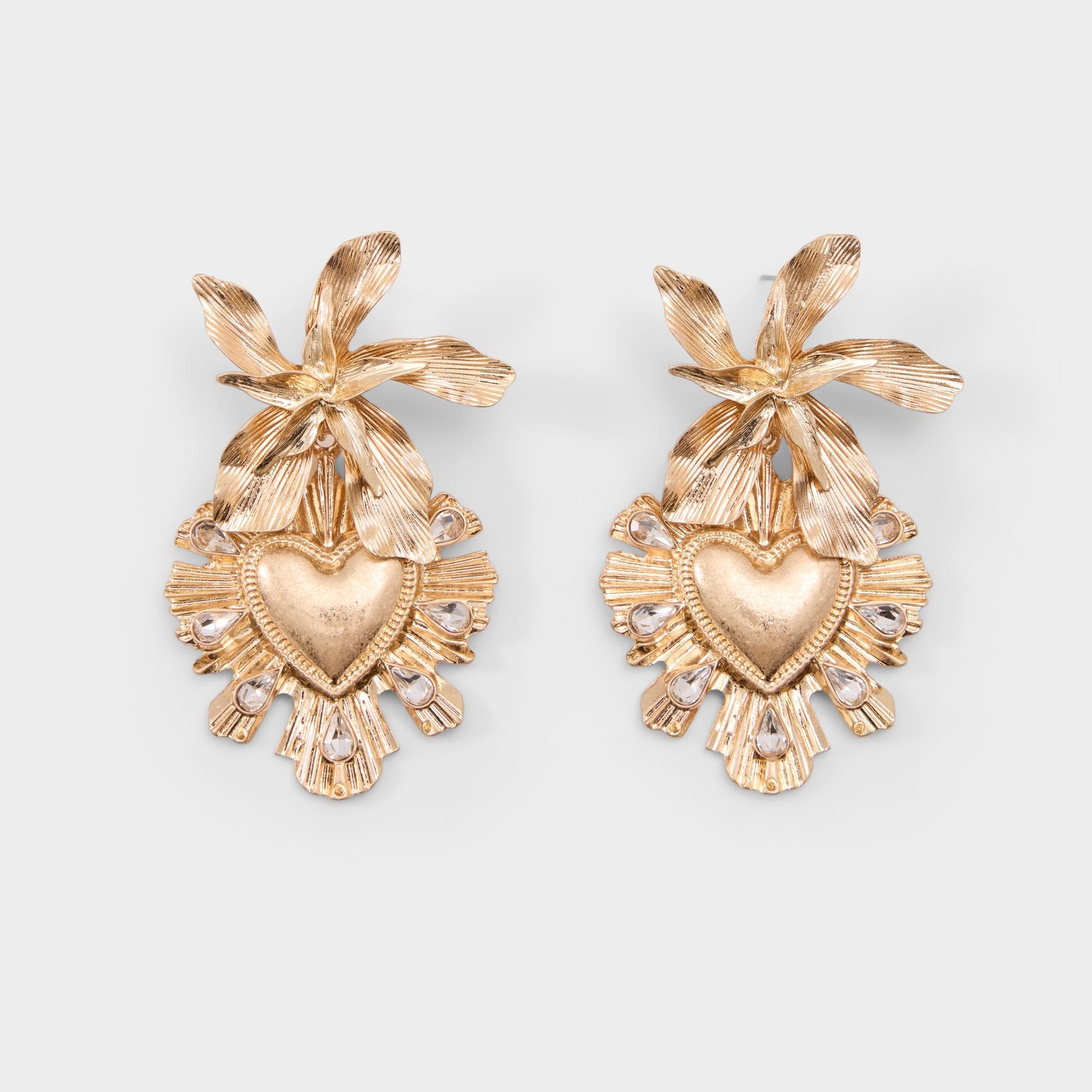 Scarllett in Gold Clear Multi - Chandelier earrings Aldo Gold/clear multi
