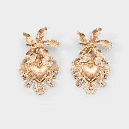 Scarllett in Gold Clear Multi - Chandelier earrings Aldo Gold/clear multi