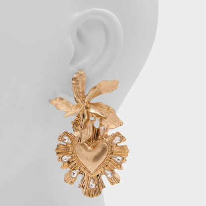 Scarllett in Gold Clear Multi - Chandelier earrings Aldo Gold/clear multi