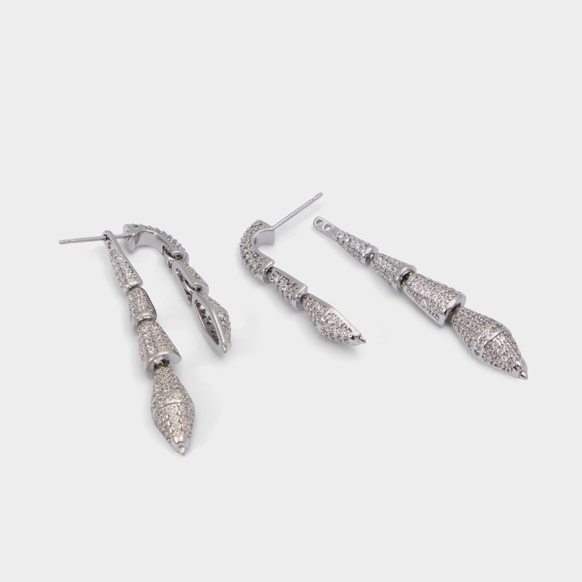 Serrpente in Silver Clear Multi - Statement earrings Aldo Silver/clear multi