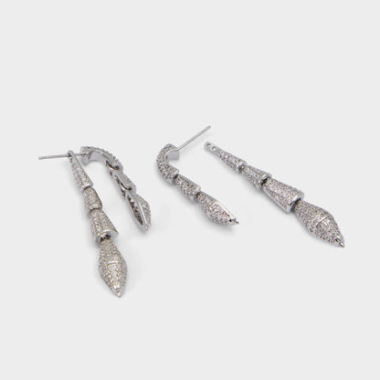 Serrpente in Silver Clear Multi - Statement earrings Aldo Silver/clear multi