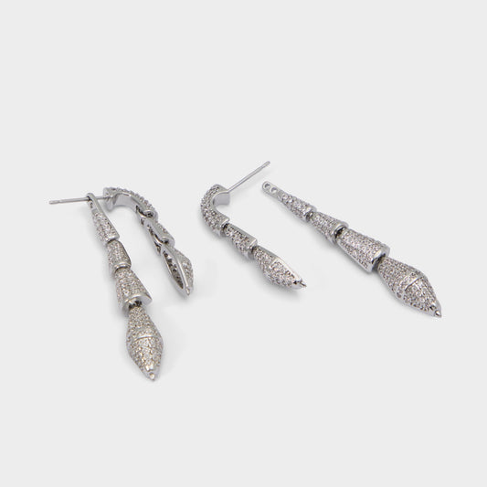 Serrpente in Silver Clear Multi - Statement earrings Aldo Silver/clear multi