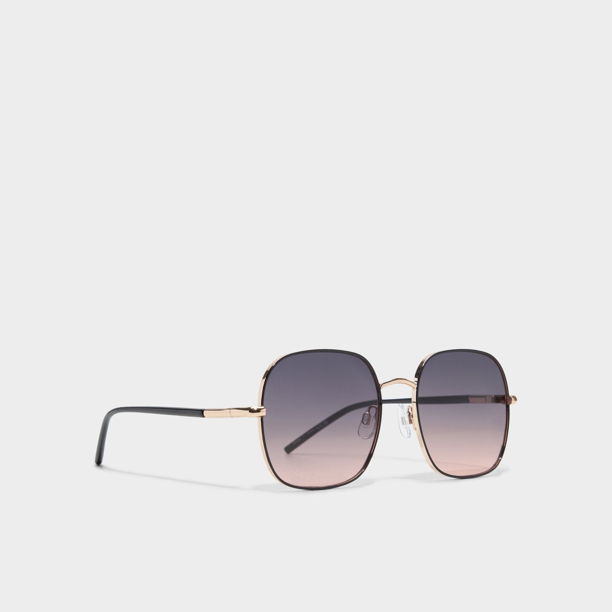 Elbamadar Black/Gold Multi Women's Square - Square sunglasses Aldo Black/Gold Multi