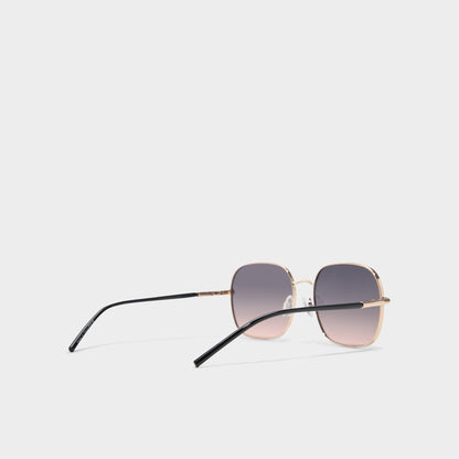 Elbamadar Black/Gold Multi Women's Square - Square sunglasses Aldo Black/Gold Multi