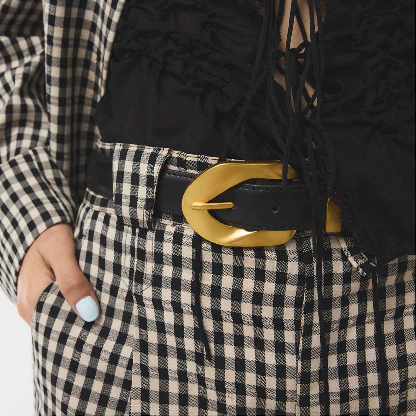 Raiyne in Black Gold Multi - Belt Aldo Black/Gold Multi