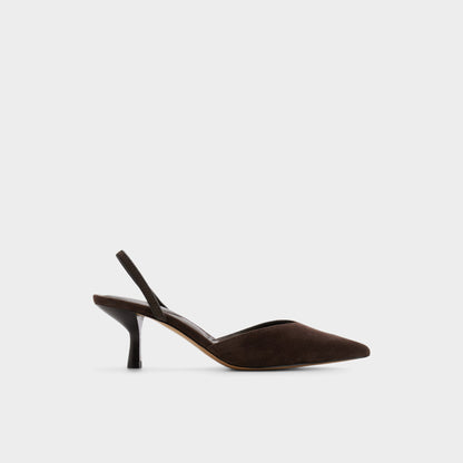 Re in Olivia Dark Brown - Sling back high heel, Stiletto heel Aldo Dark brown