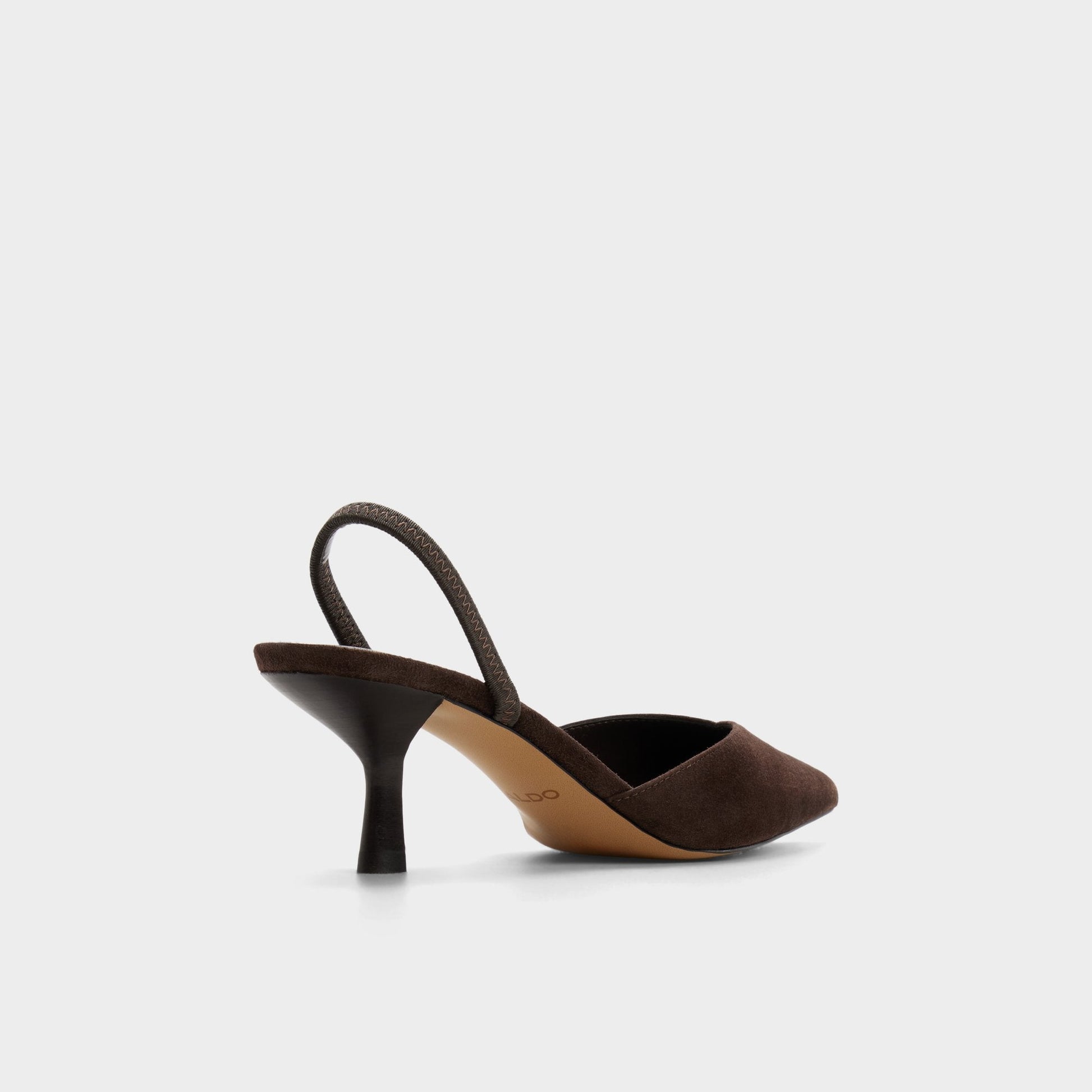 Re in Olivia Dark Brown - Sling back high heel, Stiletto heel Aldo Dark brown