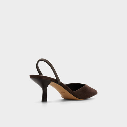 Re in Olivia Dark Brown - Sling back high heel, Stiletto heel Aldo Dark brown