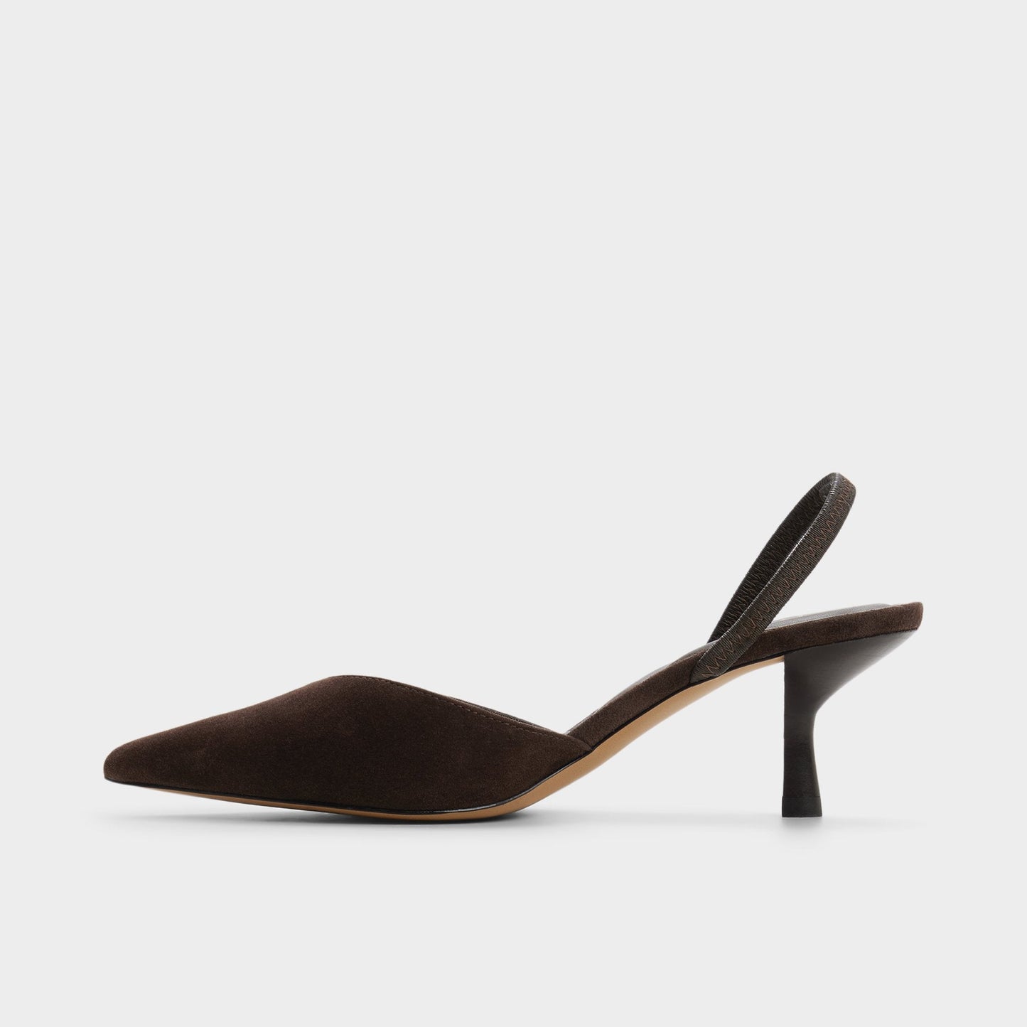 Re in Olivia Dark Brown - Sling back high heel, Stiletto heel Aldo Dark brown